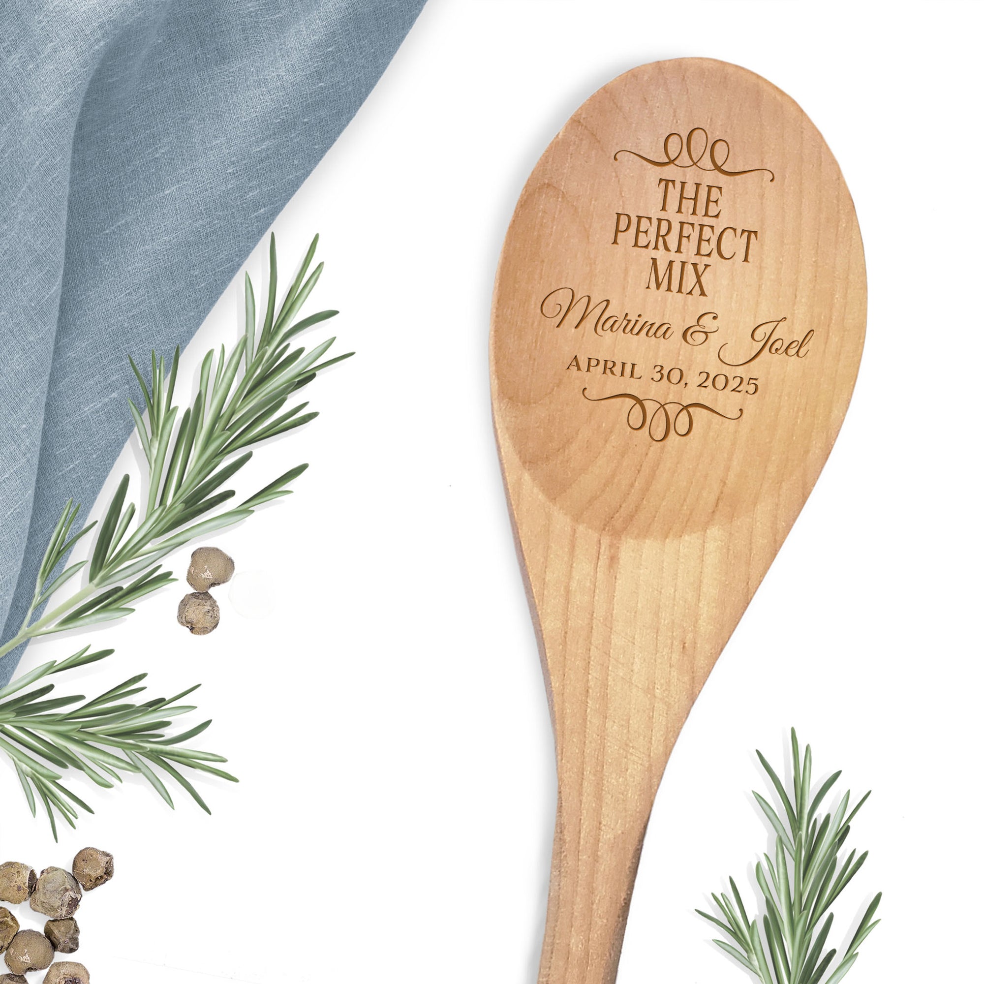 The Perfect Mix Spoon Bridal Shower Favor