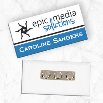 name tags with magnetic back