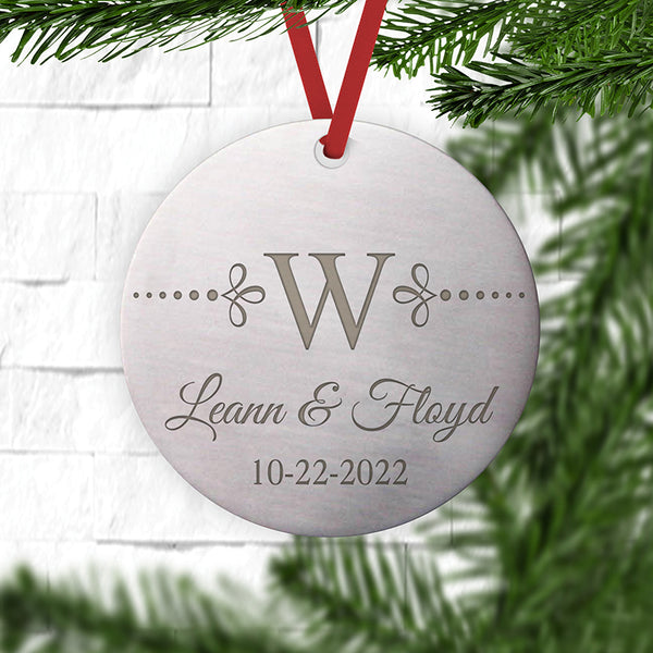 Monogrammed Christmas Ornaments Personalized Gallery