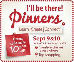 Texas Pinners Conference is Sept 9-10, 2016 - Coupon Codes - Personalized Gallery Booth E6