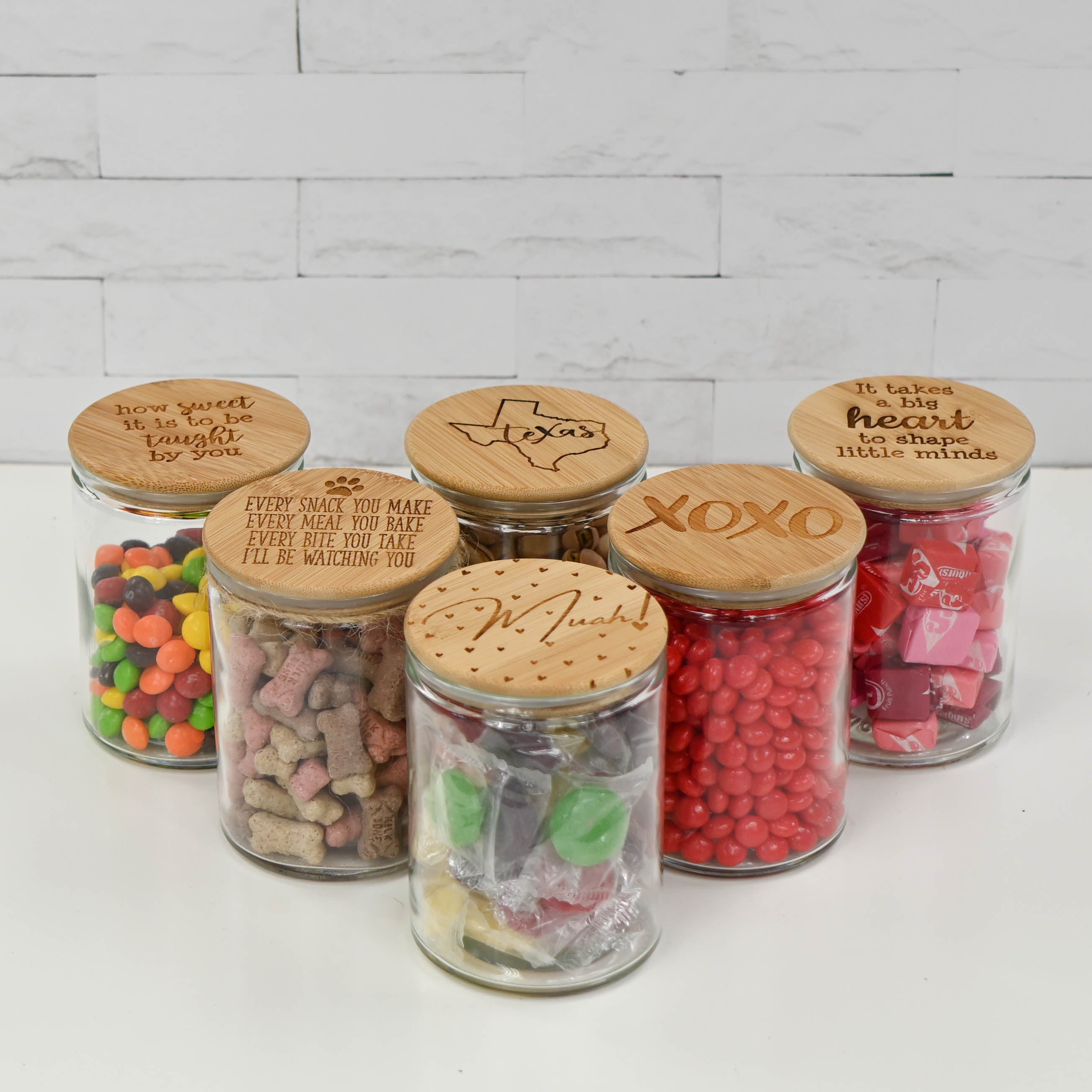 Jars with Bamboo Lids