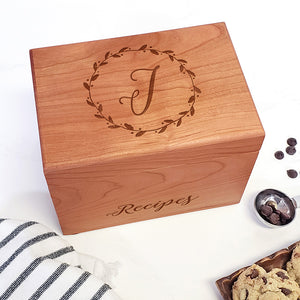 Custom Recipe Boxes & Editable Recipe Cards