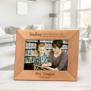 Personalized teacher frame 