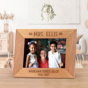 personalized teacher picture frame
