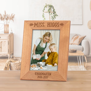 personalized teacher photo frame