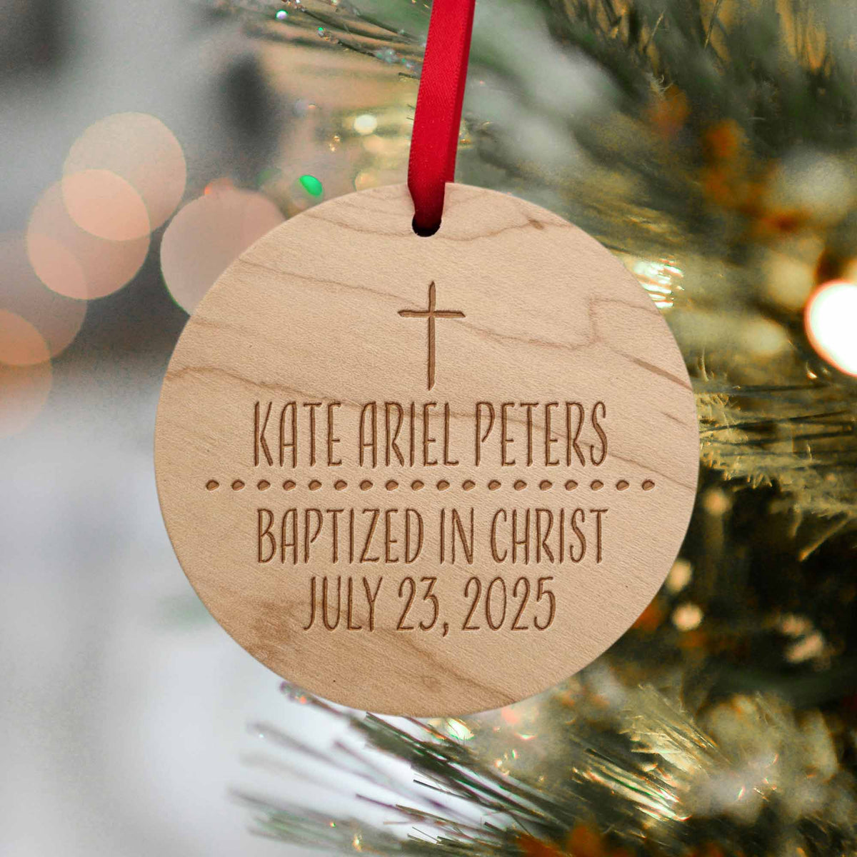 Baptism Christmas Tree Ornaments