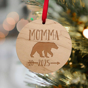 wooden bear ornaments