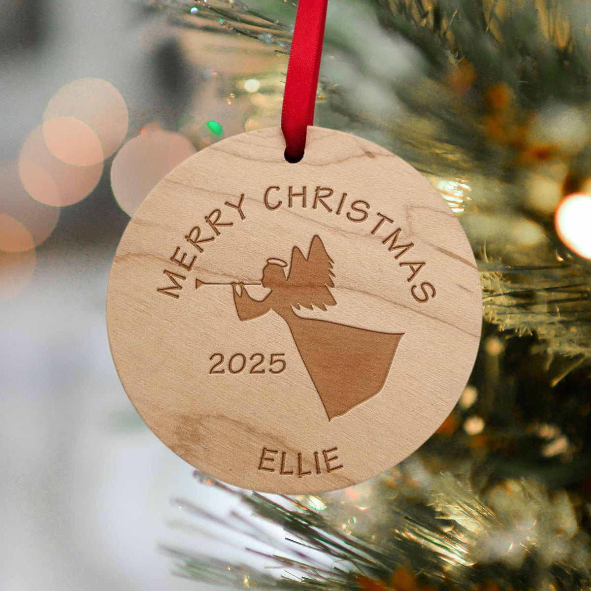 personalized christmas ornaments angel