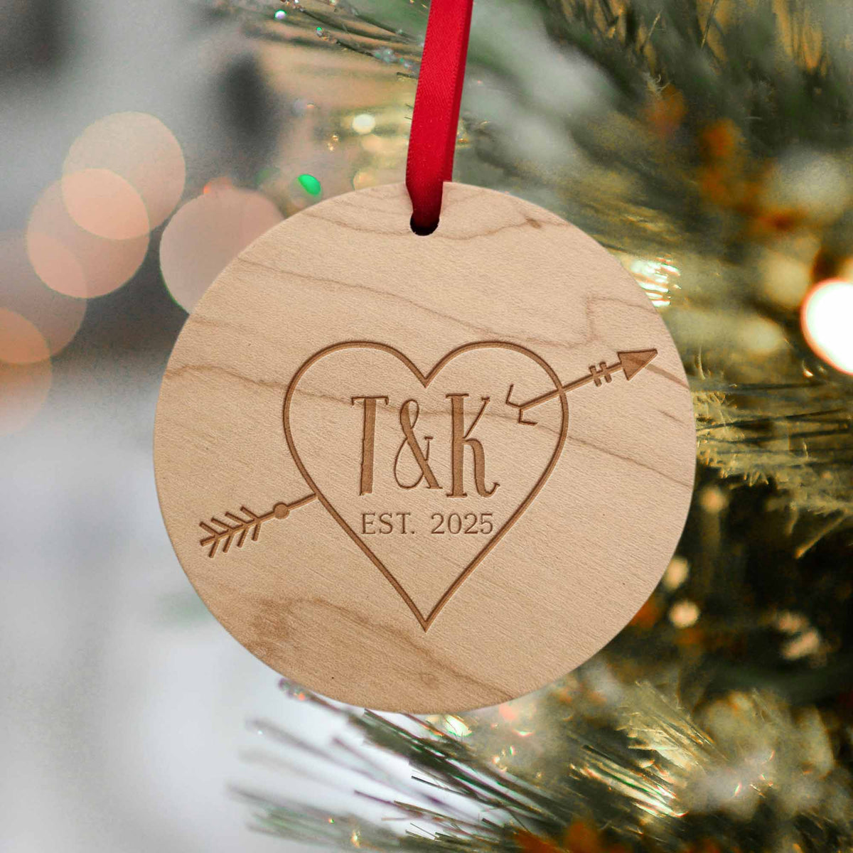 personlized heart ornaments