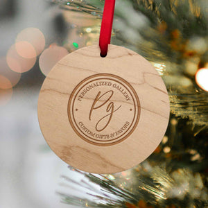 branded Christmas ornament 