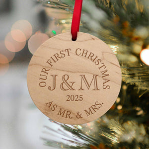 Christmas ornament wedding gift 
