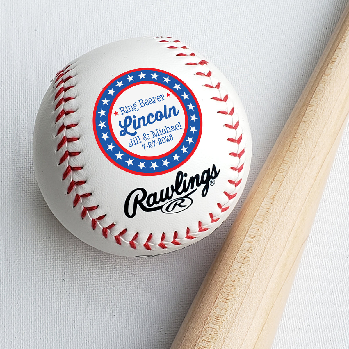 custom ring bearer baseball