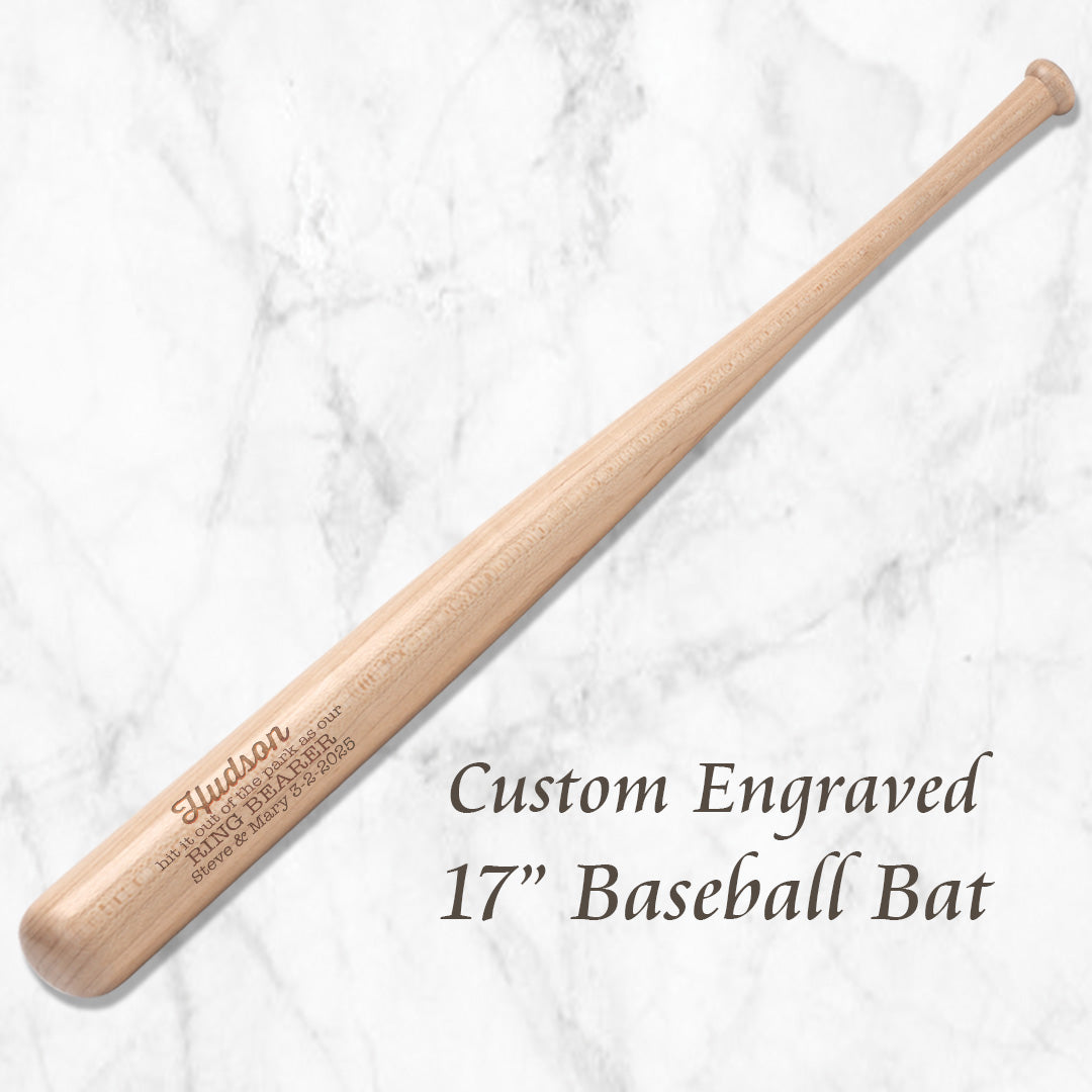 miniature baseball bats personalized 