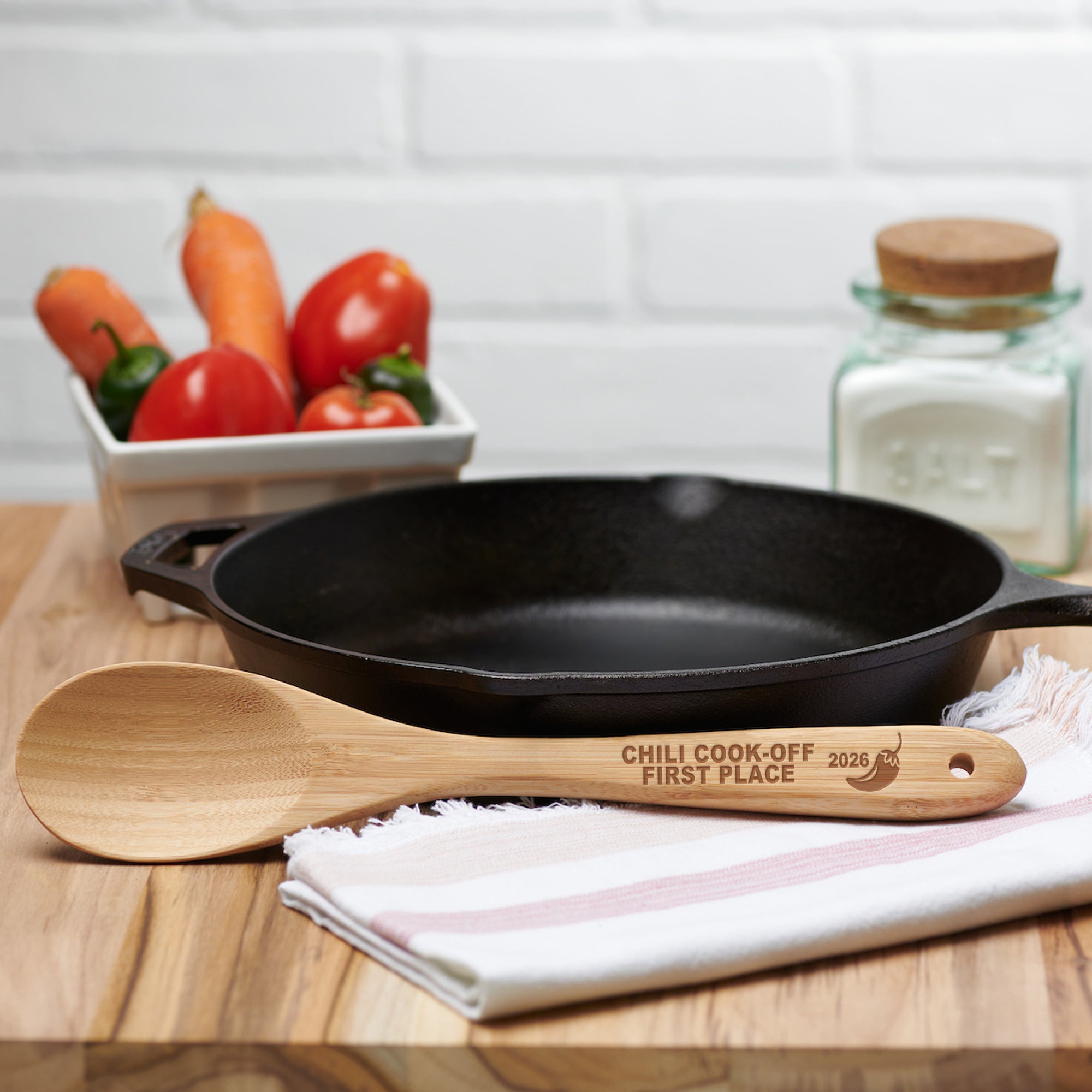 bamboo wooden spoon set chili award