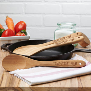bamboo spoon for cooking as chili awards