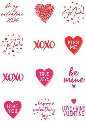 Valentine Wine Stoppers Pack