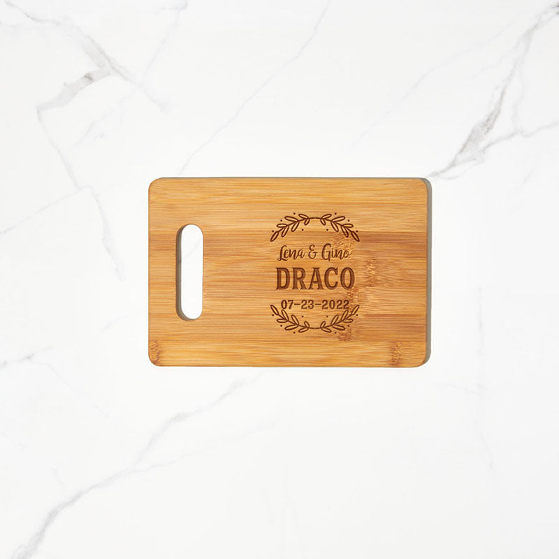 Wooden Cutting Board Leaf Design - Personalized Gallery