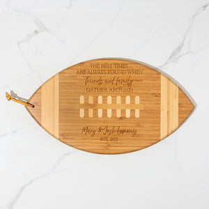 football-shaped-snack-board