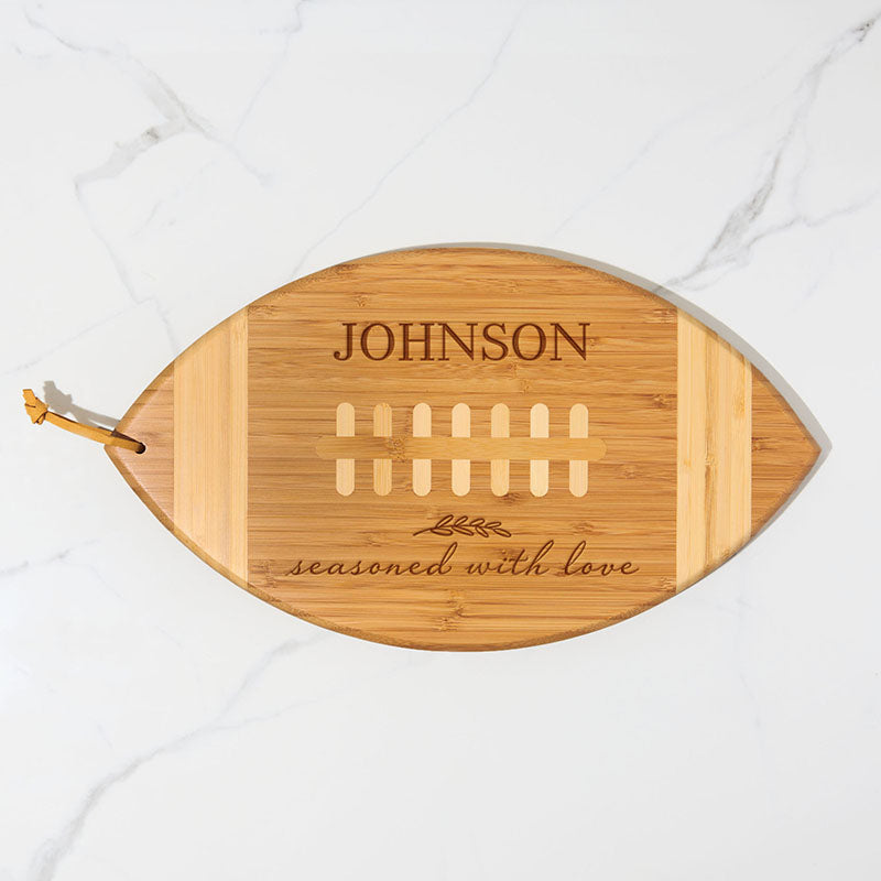 engraved-football-shaped-cutting-board