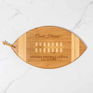 Cutting Board - Bamboo Football Shape