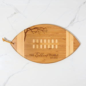Cutting Board - Bamboo Football Shape