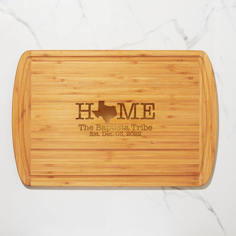 Cutting Board - Bamboo Board with Juice Groove - Large - Personalized  Gallery