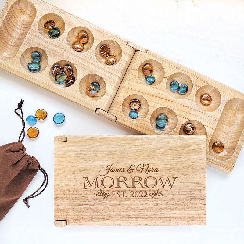 Mancala-game-board-with-personalization 