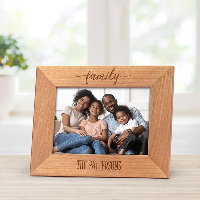 Our Loving Family Personalized 4x6 Photo Tabletop Frame - Horizontal