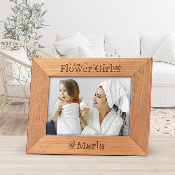 Flower shop girl frame