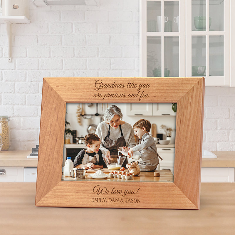 Personalized 4x6 Wood Picture Frame - Create Your Own Design