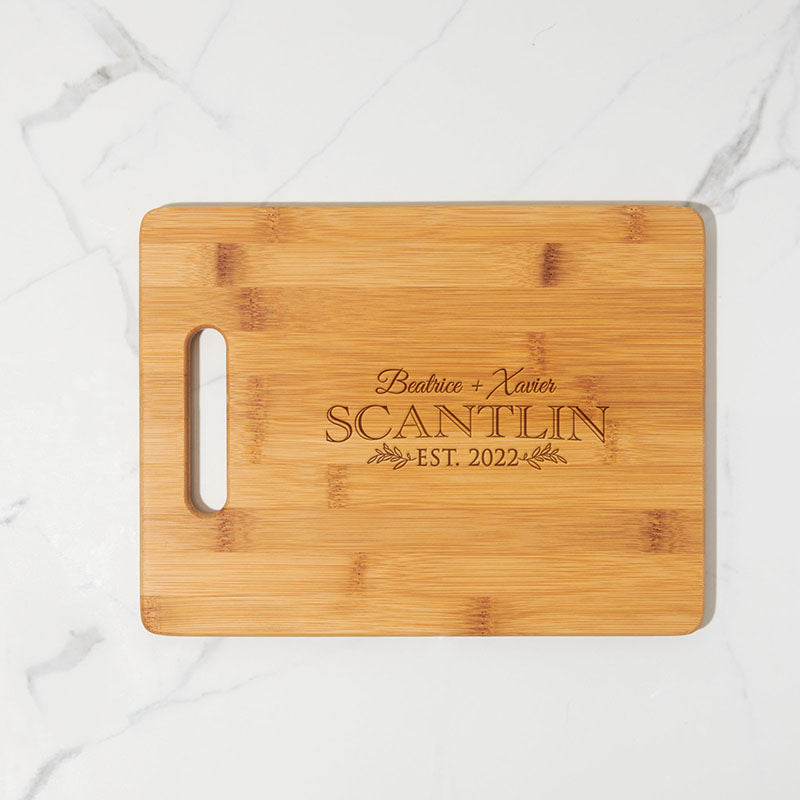 Personalized Cutting Board with Handle - Name on Handle - Gerber Wood  Products