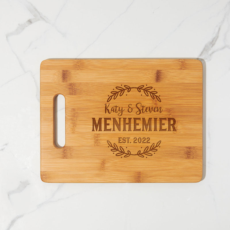 Wooden Cutting Board Leaf Design