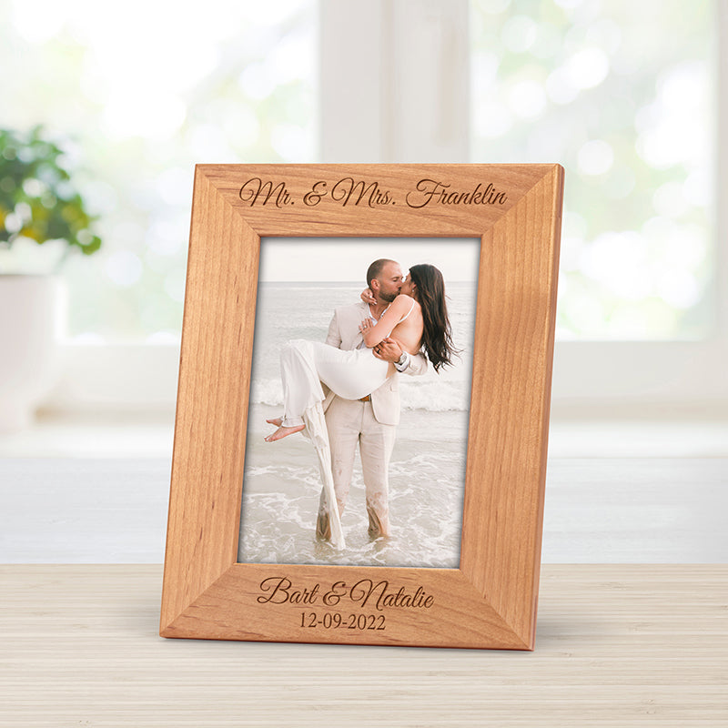 personalised mr and ms photo frame