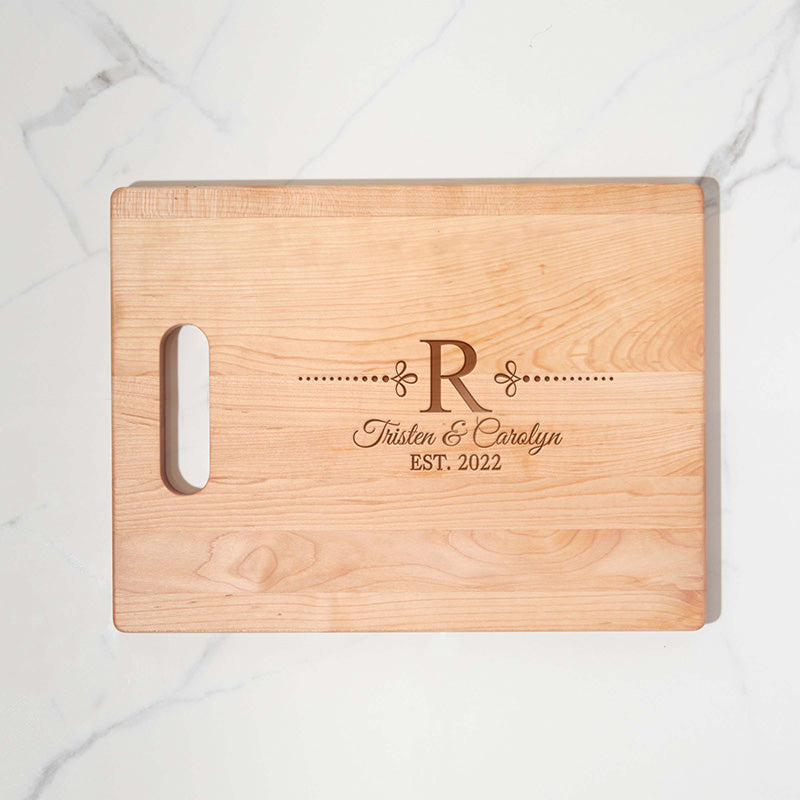 Custom Engraved Cheese Slicer Board - Kitchen Gift for Couples