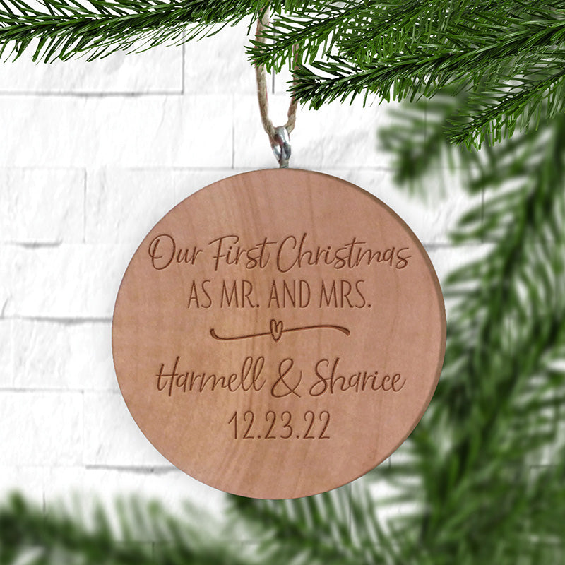 first-christmas-married-ornament