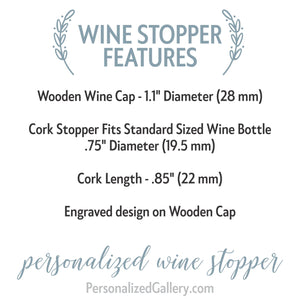 Name's Wine Custom Cork Stopper