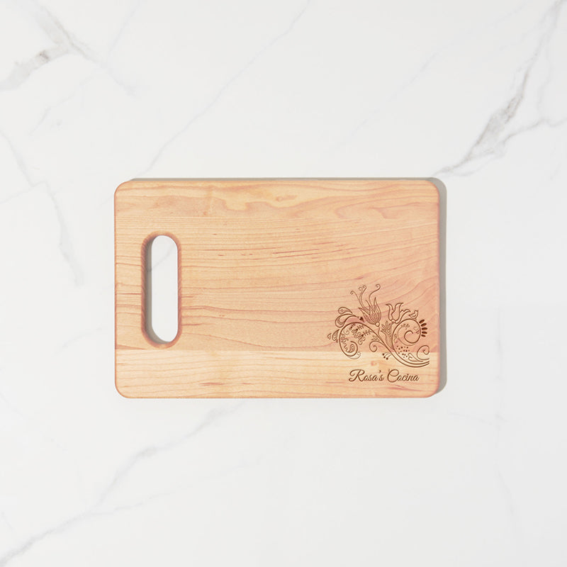Floral Personalized Chopping Board