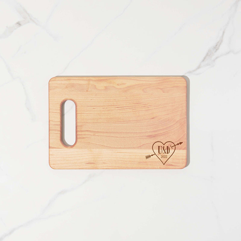 Cutting Board - Maple Board with Handle - Bar Size - Personalized Gallery