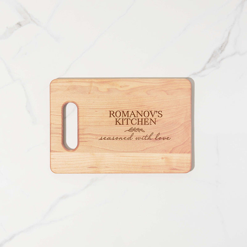 Seasoned with Love Personalized Cutting Board - Personalized Gallery