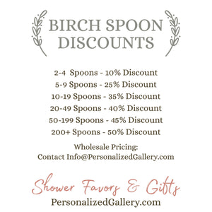 Fifth Anniversary Gift - Love Bird Personalized Spoon