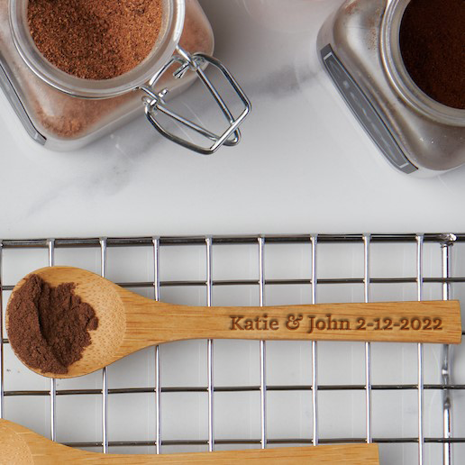 Custom Spoons Mini Personalized Mini Bamboo Spoon - Personalized Gallery