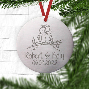 married-christmas-ornament