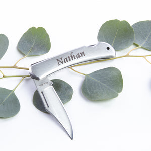 Stainless Steel Pocket Knife Personalized