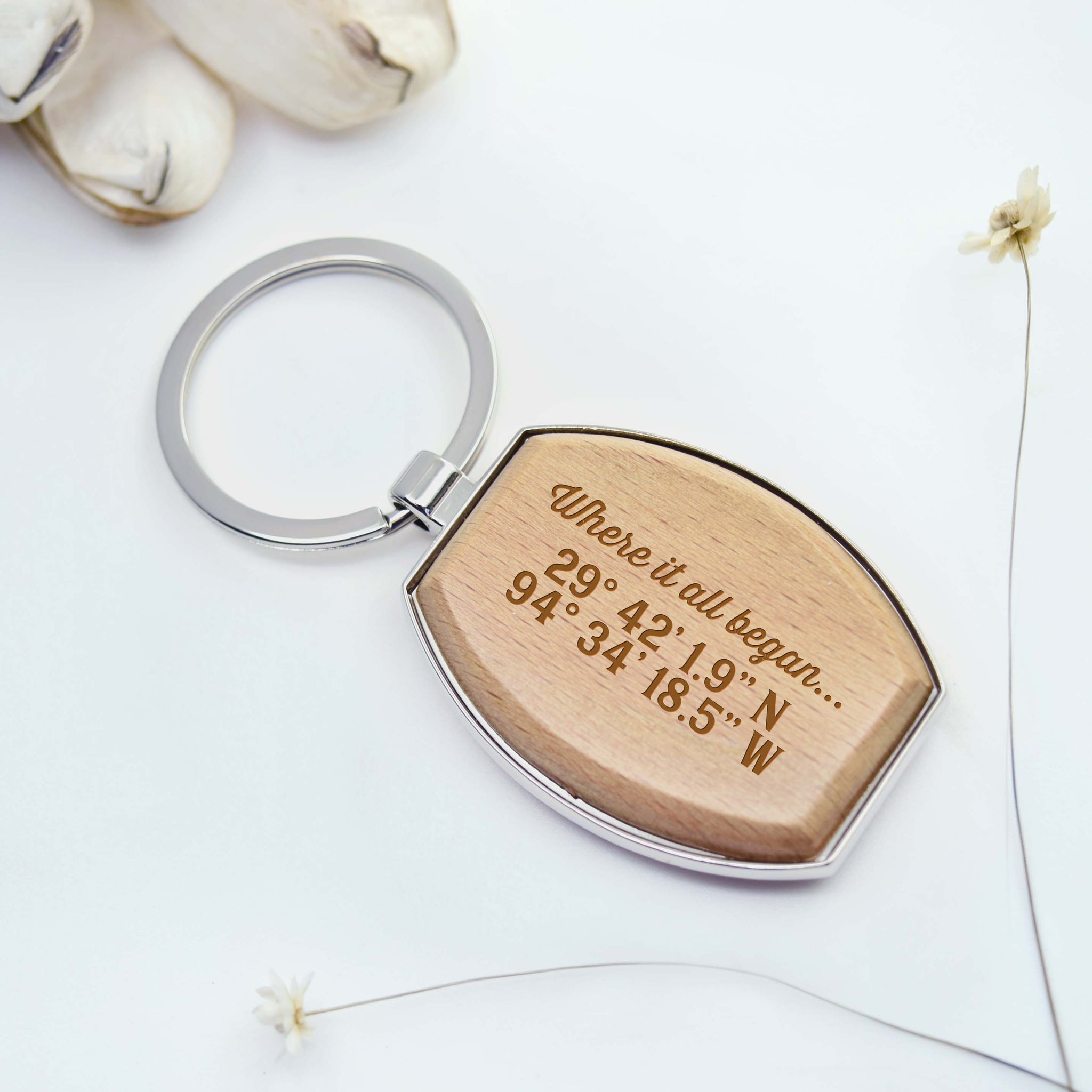 Bar Keychain,personalized Keychain,coordinates Keychain, Latitude Longitude  Keychain,gps Keychain His Hers Gift,customize Keychain,key Ring 