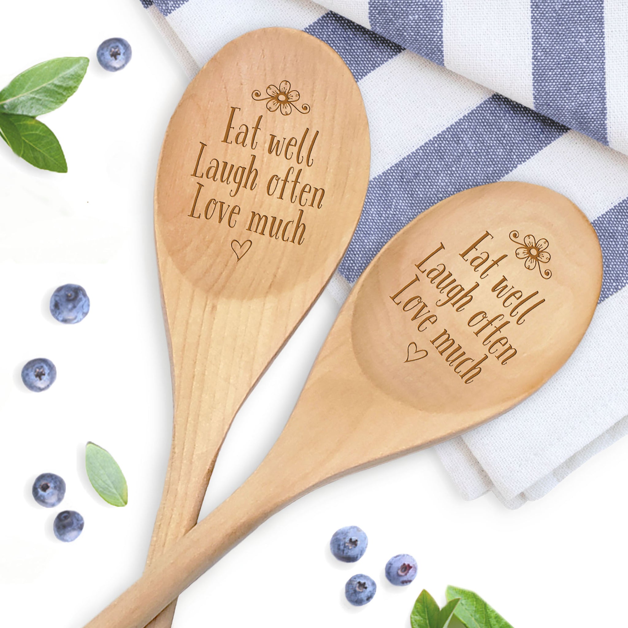 Tiny Wooden Spoon for Spices, Custom Engraved Spoon Personalized Birthday  Gift, Wooden Cooking Serving Kitchen Utensils Table Dining Decor 