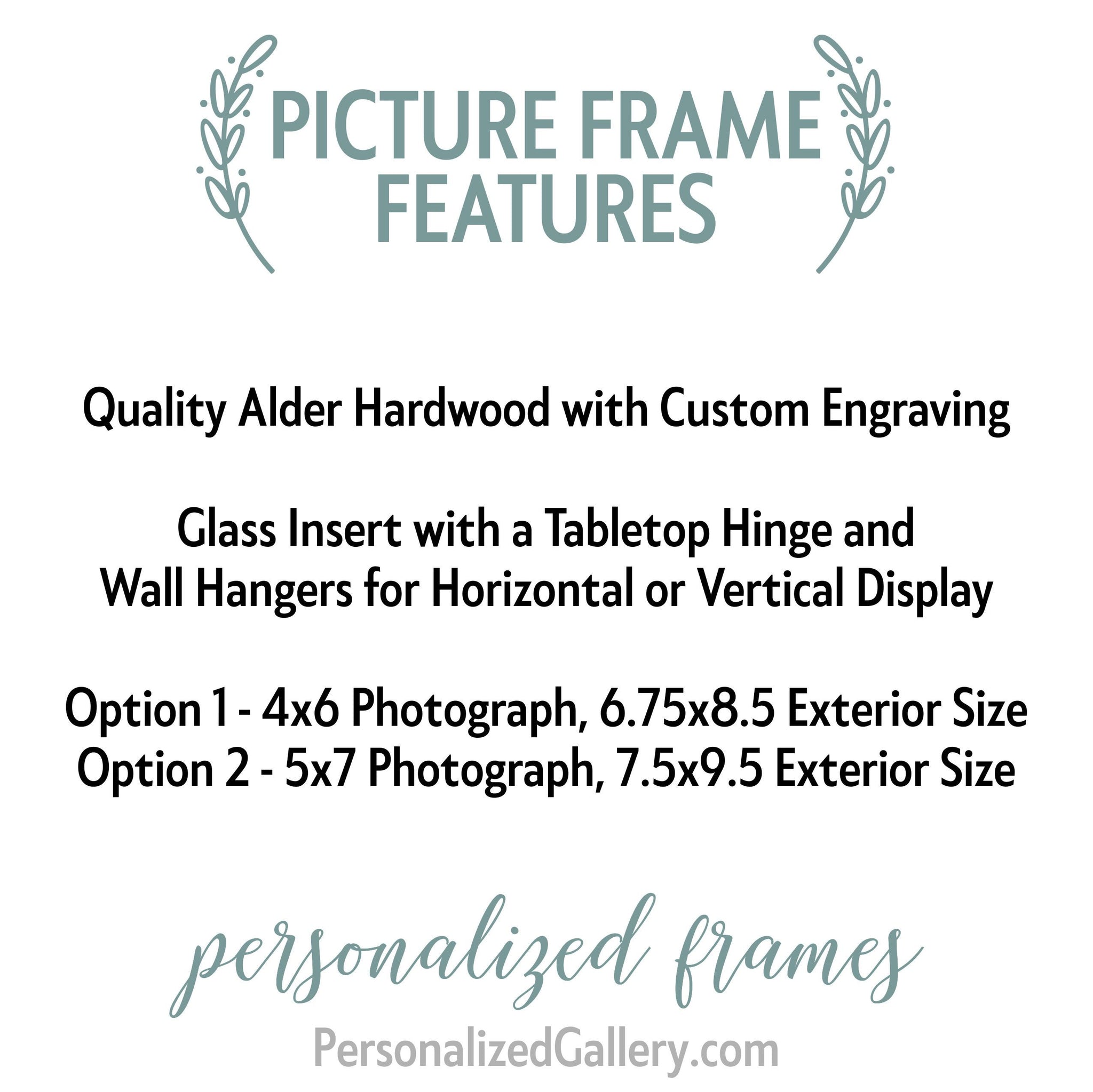 Decor Home 6x4 Solid Wood Picture Photo Frame (Black)