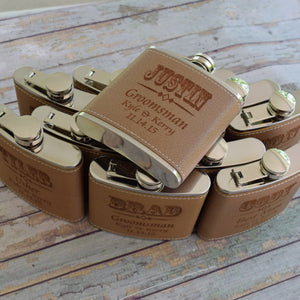 personalized-leather-flask