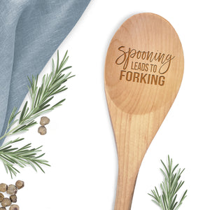 Funny Kitchen Utensil - Spooning Leads to Forking Spoon