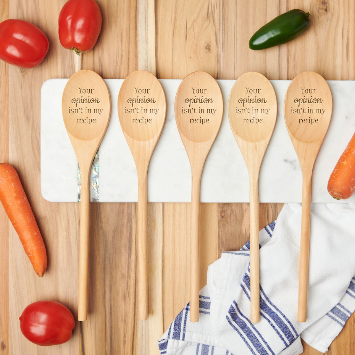Snarky Wooden Cooking Spoons