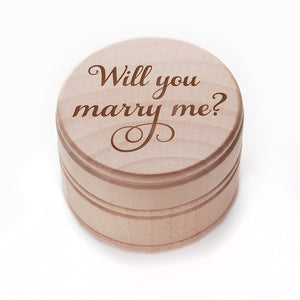 thumbnail image 2 of Handmade Solid Sterling Silver Personalised Proposal Ring – Marry Me Band – 3mm 2 of 6